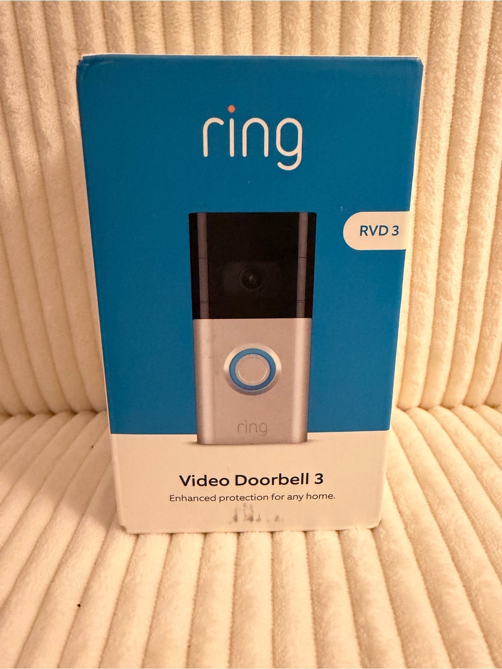 Ring Video Doorbell 3 - Silver/Black - Smart Home Security